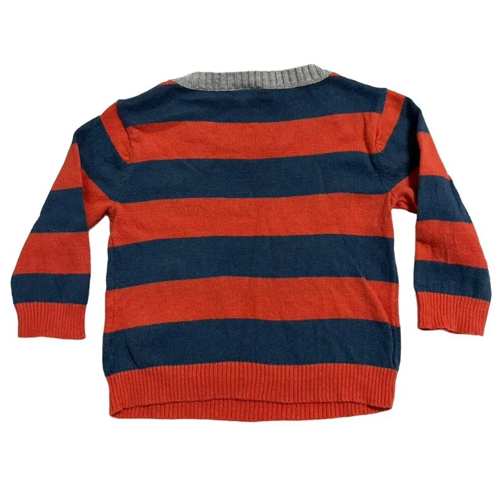 Carter's 6m Red & Navy Striped Sweater & Pants Set